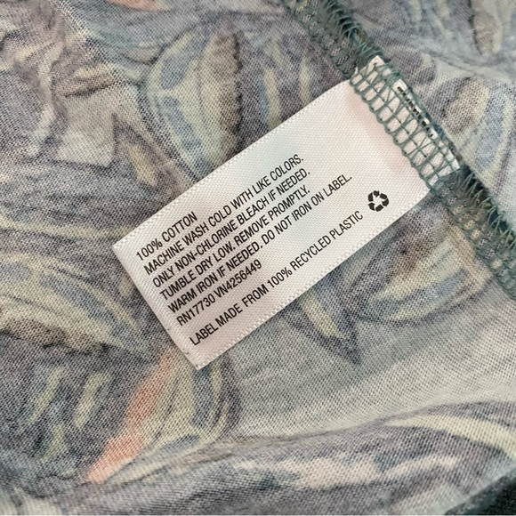 Goodfellow & Co Tropical Leaf Print T-Shirt Size Green Size M - Picture 6 of 6